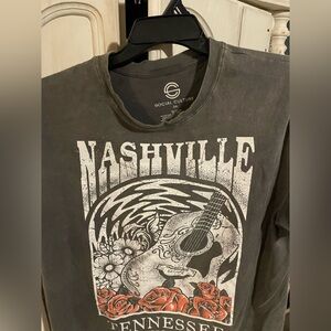 Gray Nashville Graphic Shirt